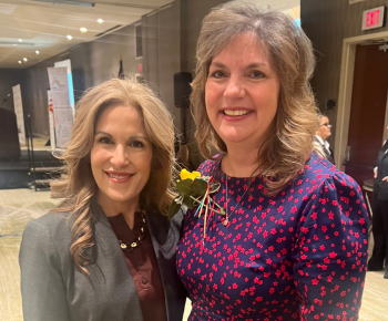  Plano ISD Superintendent Dr. Theresa Williams standing next to Deputy Superintendent Lisa Wilson